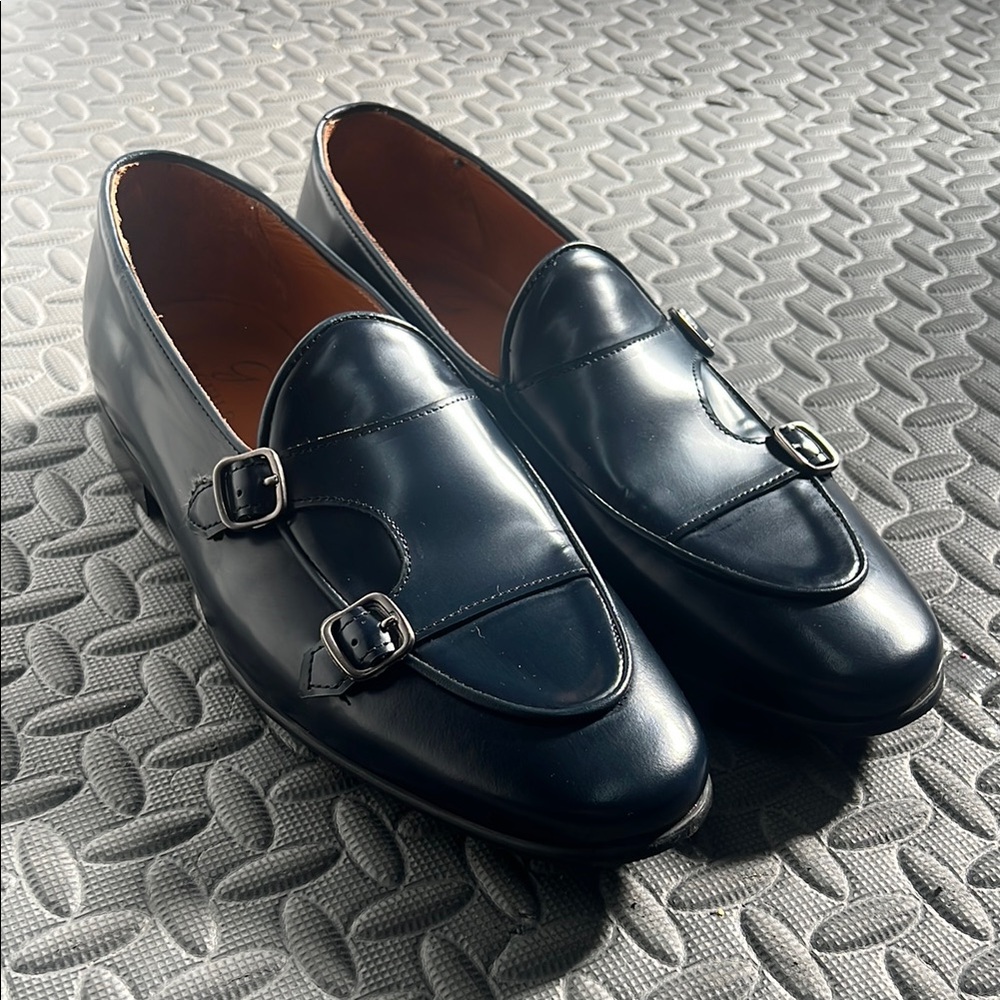 Mr Guild Double Monk Loafers with Polished Leather and Sleek Design